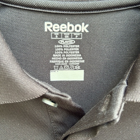 Reebok Mens New Orleans Saints Short Sleeve Black Polo Golf Shirt. Size Small - Picture 4 of 5